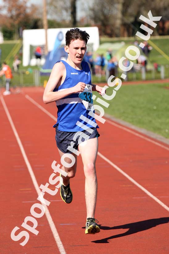Mens Under-17s 5k Road Race, Stanley Park, Blackpool. Photo: David T. Hewitson/Sports for All Pics